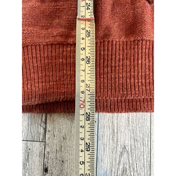 L.L. Bean Men’s Burnt Orange 1/4 Zip Knit Sweater Size L | Classic Casual - Picture 5 of 7